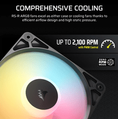 Corsair Ventilatori RS120-R, s obrnutim rotorom, 120 mm, set od tri (CO-9050196-WW)