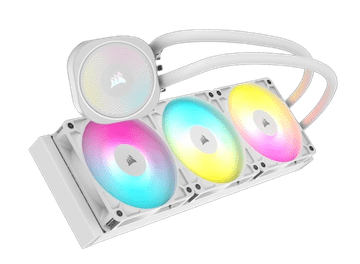 Corsair NAUTILUS 360 RS vodeno hlađenje za CPU, ARGB, 360 mm, bijela (CW-9060095-WW)