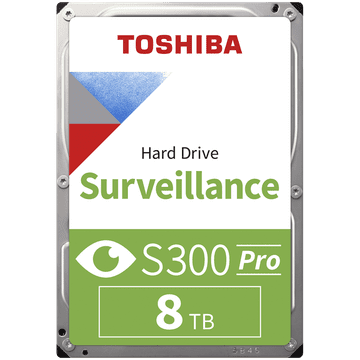 TOSHIBA S300 PRO Surveillance 8 TB interni tvrdi disk, 8,89 cm (3,5), SATA 6 Gb/s, 7200 o/min (MD10ADA800V)