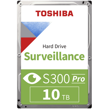 TOSHIBA S300 PRO Surveillance 10 TB interni tvrdi disk, 8,89 cm (3,5), SATA 6 Gb/s, 7200 o/min (MD10ADA10TV)
