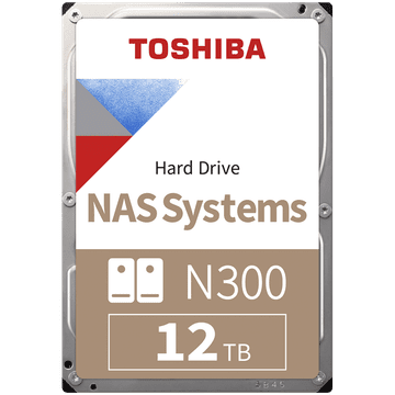 TOSHIBA N300 12TB interni tvrdi disk, CMR tehnologija, 8,89 cm (3,5), 7200 o/min (HDWG51CUZSVA)