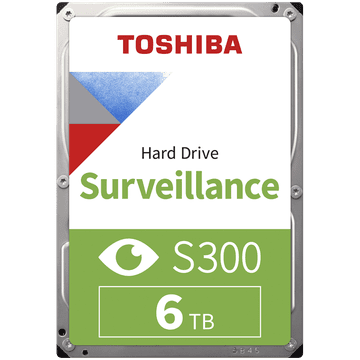 TOSHIBA S300 Surveillance 6 TB interni tvrdi disk, 8,89 cm (3,5), 5400 o/min (HDWT860UZSVA)