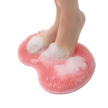 FRILLA® Silikonska četka za pranje stopala, masažer za tuširanje, antibakterijska, ergonomska | SCRUBBIKO
