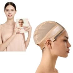 FRILLA® Protuklizna prozračna kapa za periku sa švicarskom čipkom, podesiva traka | STAYCAP