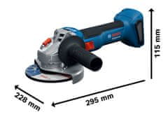 BOSCH Professional akumulatorska kutna brusilica GWS 18V-8 Solo (06019N9000)
