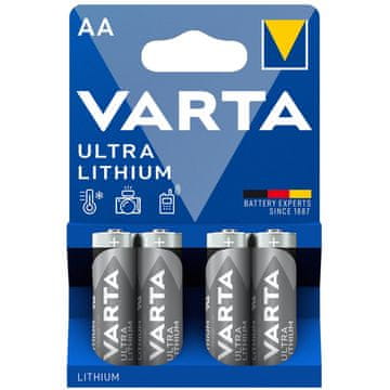 Varta Ultra litijeve AA LR6 baterije 4 kom