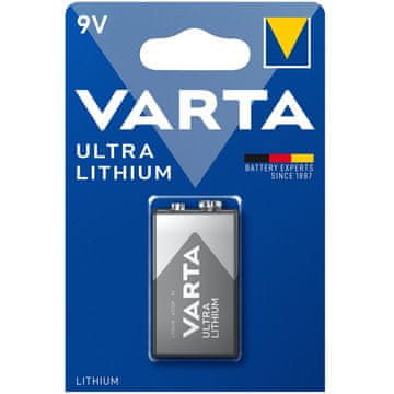 Varta Ultra litijeva 9V baterija 1 kom