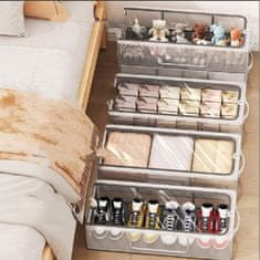 HOME & MARKER® Prozirna slagiva kutija za cipele 40x30x21 cm, PVC, zatvorena protiv prašine | DURASTOR