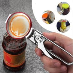HOME & MARKER® Podesivi otvarač staklenki do 16 cm, nehrđajući čelik, ergonomska ručka | JARICARI