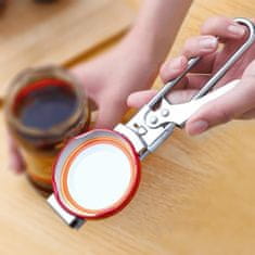 HOME & MARKER® Podesivi otvarač staklenki do 16 cm, nehrđajući čelik, ergonomska ručka | JARICARI