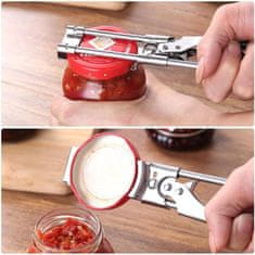 HOME & MARKER® Podesivi otvarač staklenki do 16 cm, nehrđajući čelik, ergonomska ručka | JARICARI