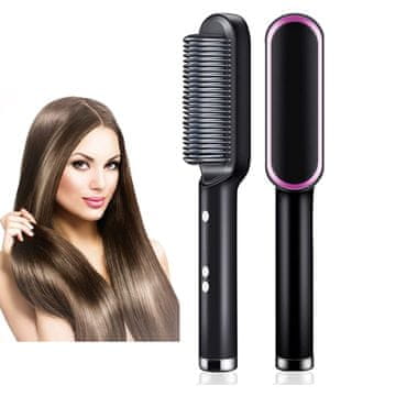 FRILLA® Keramičko glačalo i češalj za kosu 2-u-1, brzo zagrijavanje, zaštita od opekotina | LISSEYA