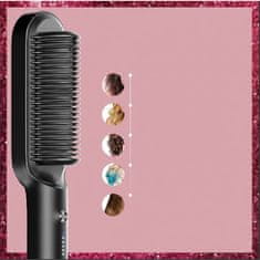 FRILLA® Keramičko glačalo i češalj za kosu 2-u-1, brzo zagrijavanje, zaštita od opekotina | LISSEYA