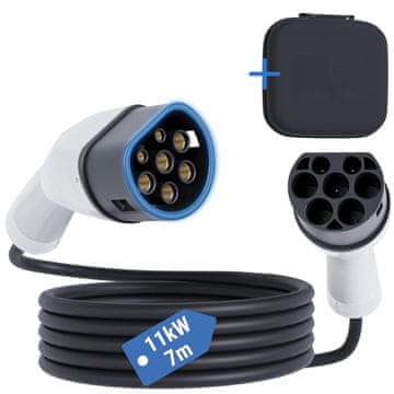 Emc² model WBR-T216A-3P-7m, 11 kw 7m kabel za punjenje tipa 2 za javne stanice za punjenje