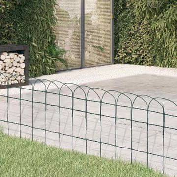 Vidaxl Vrtni rubnik od željeza s praškastim premazom 25 x 0,4 m