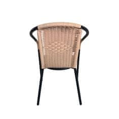 Aga Vrtna stolica RATAN Tamno siva/Bež