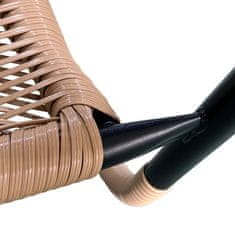 Aga Vrtna stolica RATAN Tamno siva/Bež