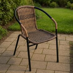 Aga Vrtna stolica RATAN Tamno siva/Bež