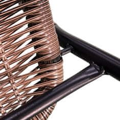 Aga Vrtna stolica RATAN Tamno siva/Bež