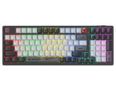 A4Tech Bloody WS98 mehanička tipkovnica sive boje, bežična