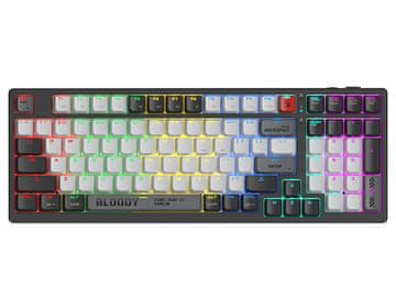 A4Tech Bloody WS98 mehanička tipkovnica sive boje, bežična