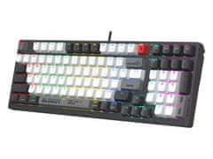 A4Tech Bloody WS98 mehanička tipkovnica sive boje, bežična