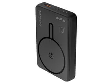 EMAVO Prijenosni punjač 10000mAh QC22.5W+PD20W+15W Magnetski Crni
