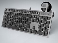 A4Tech Tipkovnica KV-300H siva USB