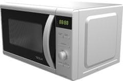 TESLA MW2060MS mikrovalna pećnica, 20 l, 700 W, roštilj 1000 W, 5 razina snage, funkcija odmrzavanja, srebrna boja