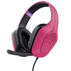 Trust Gaming slušalice 50 mm stereo 3.5 mm roze