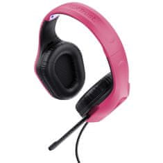 Trust Gaming slušalice 50 mm stereo 3.5 mm roze