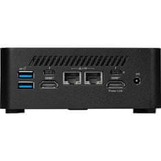 MSI Mini desktop PC Cubi NUC 1MG-244BEU barebone Core 3 / Wi-Fi 6E + BT / 2x2.5Gbps (crni)
