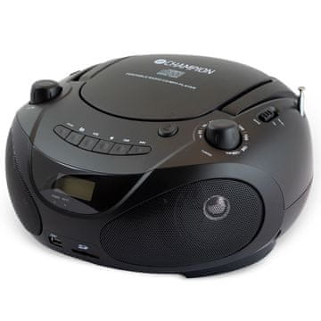 Champion Boombox CD/Radio/MP3/USB Crni