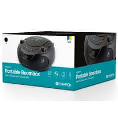 Champion Boombox CD/Radio/MP3/USB Crni