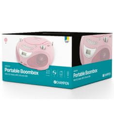Champion Boombox CD/Radio/MP3/USB ružičasta