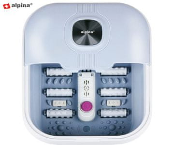 Alpina masažer za stopala, 8 l, 40 x 33,5 x 21 cm, 500 W, bijelo-siva