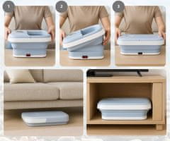 Alpina masažer za stopala, 8 l, 40 x 33,5 x 21 cm, 500 W, bijelo-siva