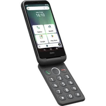 Doro Sklopivi 4G pametni telefon s SOS tipkom sivi