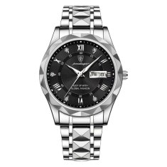 VIVVA® Luksuzni muški sat s kalendarom i svjetlećim kazaljkama, vodootporan 3ATM, čelik 316L | TIMEXA, crna