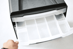 CURVER organizator s ladicama, 6 ladica, crne boje