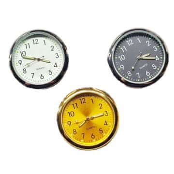HOME & MARKER® Vintage svjetleći automobilski sat (set 3 kom), fluorescentni, samoljepljivi, univerzalna upotreba | LITTIME Bijela+Crna+Zlatna
