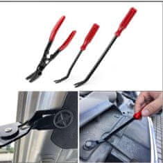 Vixson Set 3-u-1 alat za uklanjanje auto kopči, ergonomska ručka, čelik | CLIPREM