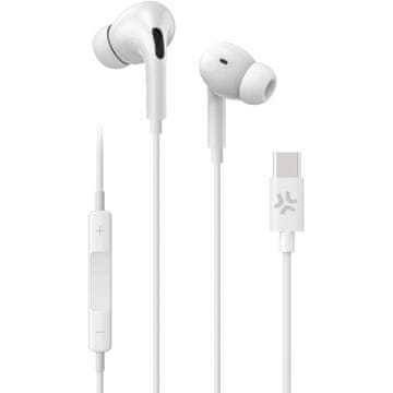 CELLY Stereo slušalice u uhu USB C s mikrofonom 1,2 m