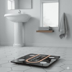 Farrot Pametna vaga za analizu tijela Bluetooth BMI masnoća voda mišići 180 kg aplikacija digitalna vaga