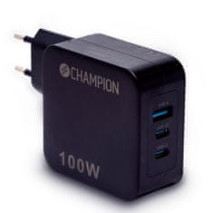 Champion Kućni punjač 100W GaN PD QC 3 priključka