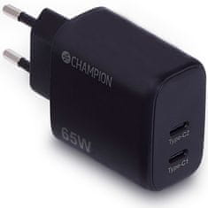 Champion Kućni punjač 65W GaN PD s 2x USB C