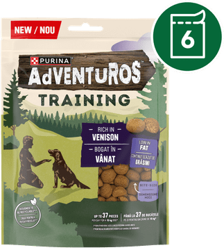 Adventuros poslastice za pse s okusom divljači, 6 x 115 g
