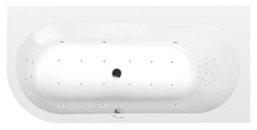 POLYSAN Hidromasažna kada ASTRA 165x80, Visokokvalitetni Highline sustav, Kromirana