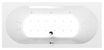 POLYSAN LEVANA masažna kada, 170x80x39cm, Highline Hydro-Air s kromiranim završetkom