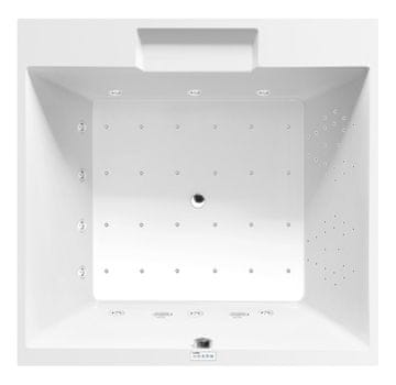 POLYSAN CAME Hydromasažna Kada 175x175cm, Highline Hydro-Air, Kromirana